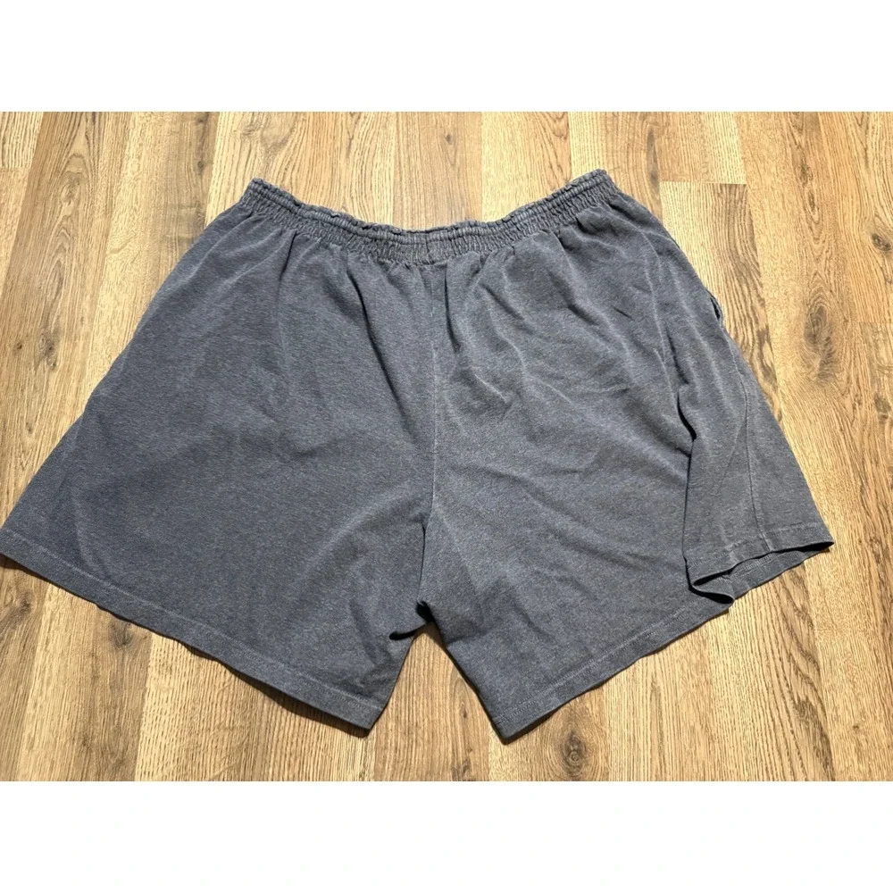 Champion Shorts Mens 2XL Gray Adult Gym Jersey Cotton Athletic Lounge Excellent